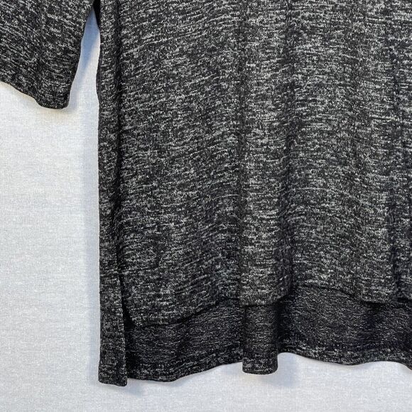 Chelsea & Theodore Top Women Size S Charcoal Gray Sweat Shirt Pullover Thick - Picture 5 of 10